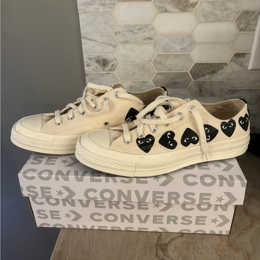 Comme Des Garçons x Converse White sneakers